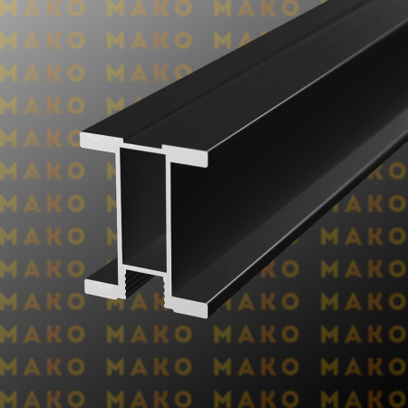 Профиль вертикальный симметричный MS170 Черный матовый (A15)